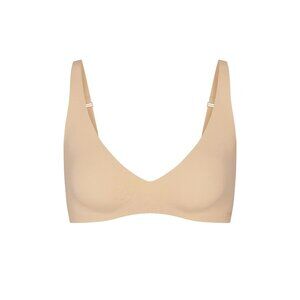NAKED PLUNGE BRALETTE | OCHRE